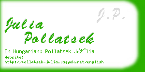 julia pollatsek business card